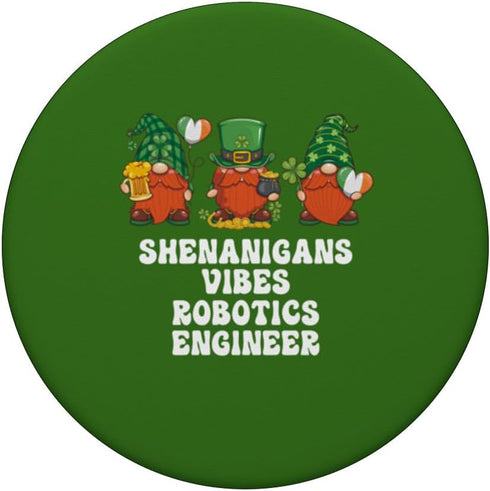 Robotics Engineer Gnomes St. Patricks Day PopSockets Standard PopGrip