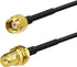 RG174 20 Bingfu RP-SMA Male to RP-SMA Female Bulkhead Mount WiFi Antenna Extension Coaxial Cable feet for WiFi Router