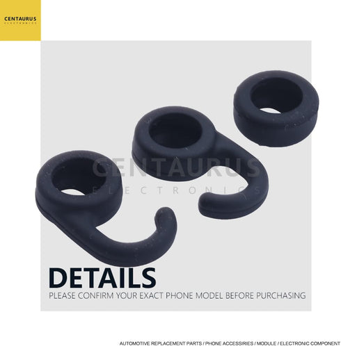 3pcs Gel Ear Bud Tips + 2pcs Ear Hook Loops Replacement for Jabra EASYCALL EASYGO Clear USA Cell Phones