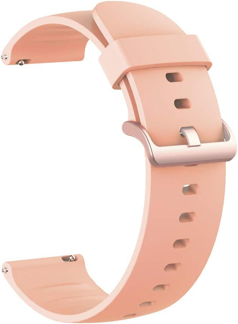ID208 Plus Smart Watch Bands, Lamshaw Silicone Replacement Soft Wristbands with Stainless Steel Buckle for 1.8" Smart
