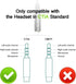 Headphone Splitter for Computer, 3.5mm Female to 2 Dual 3.5mm Male Headphone Mic Audio Y Splitter Cable for Gaming