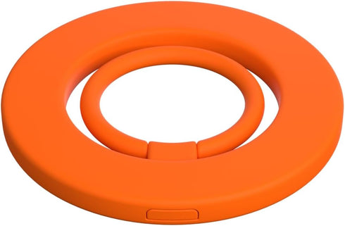 FELONY CASE 2.0- 17, 16, 15, 14, 13, 12, - Neon Orange Ring Grip and Stand - Version Improved Stronger Magnet, Magnetic