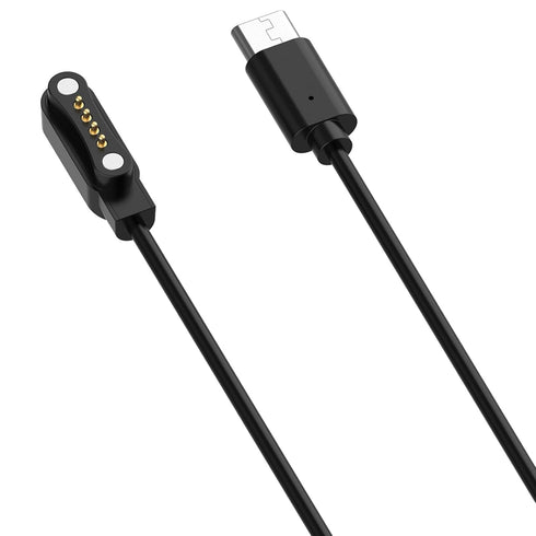 Disscool (1M/3.3FT,Black) Compatible with PLAUD Note Pro AI Recorder Charging Cable Durable USB-C Magnetic Attraction