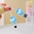 Waves Blue Heart Shape DIY 18W 20W Data Cable USB Charger Protector Line Earphone Wire Saver for iPhone XR/7/8