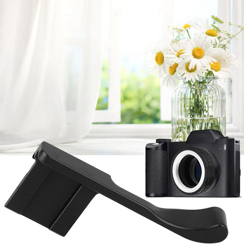 Thumb Up Grip, Aluminum Alloy Hot Shoe Hand Grip for X 100F, X A5, X A3, X Pro2 Mirrorless Camera (Black)