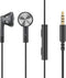 FiiO FF1 3.5mm HIFI Music Wired Bass Earbud, 14.2mm Dynamic HD Microphone Earphone for Gaming, Meeting, Video (Black)