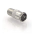 VCE Coaxial Cable Quick Connector, Quick Push On Male to F-Type Female Coax Extender, Nickel Plated Adapter for RG6, 5