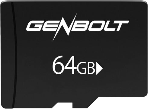 GENBOLT Memory Card TF Card Flash Storage 64GB Class 10 Class 10 U3