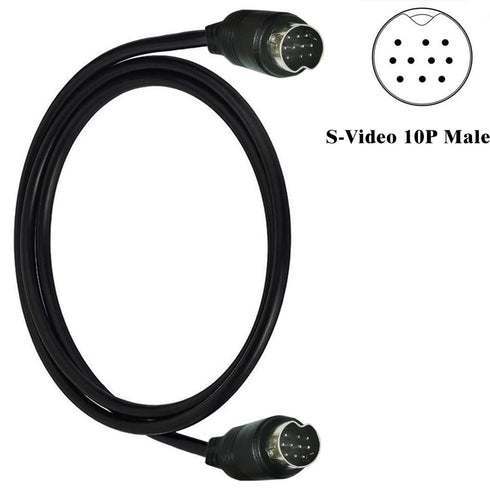 Mini-DIN 10-Pin Male to Male Audio Cable, 3.3Ft for TV Receiver Monitor Projector Audio and Video Receiver