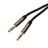 MECCANIXITY 3.5mm TRS Aux Cable Male to Male, 10ft Nylon Braided HiFi Headphone Cord for Phone Speaker Echo, Brown