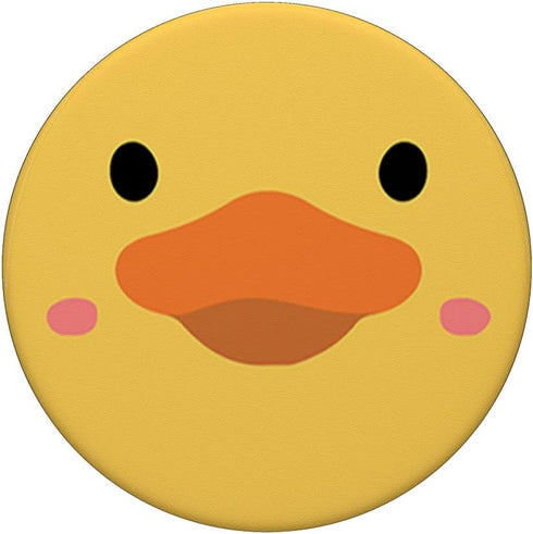 Funny Yellow Rubber Duck Duck Face Cute PopSockets Adhesive PopGrip