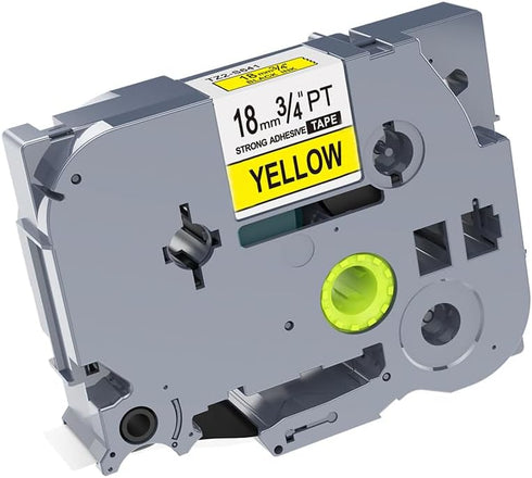 1PK Black on Yellow Extra Strength Laminated Label Tape - Compatible for Brother P-Touch TZe-S641