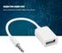 WERPOWER 3.5mm Player/MP3/Computer/TV USB to AUX Adapter, Stereo Male Aux Audio Plug Jack to USB Female Adapter