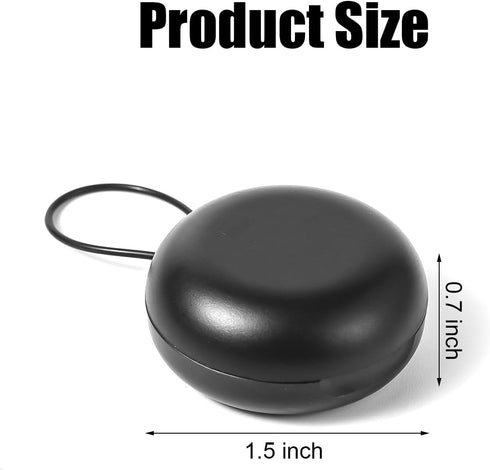 Ear Plug Carrying Cases, Portable Storage Box with Travel Keychain, Earbud Organizer Earplug Case Small Storage Case for Travel (Black)