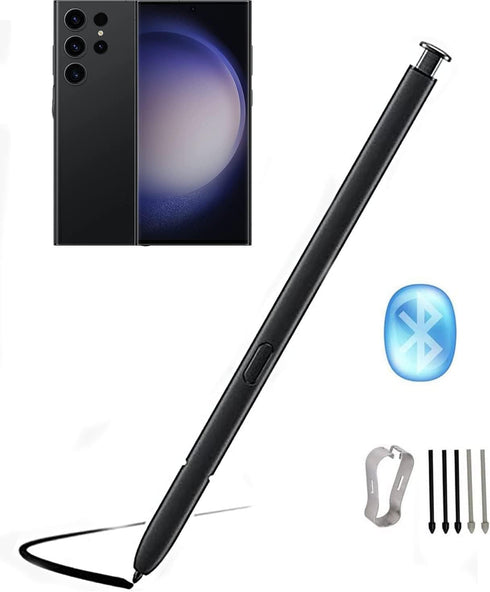 Galaxy S23 Ultra S Pen Replacement with Bluetooth for Samsung Galaxy S23 Ultra 5G, 4096 Pressure Sensor, Phantom Black