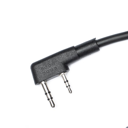 Fumei Mini XLR 5-PIN to K Plug Adapter, 1.8m Coiled Cable for Kenwood Baofeng HYT Two Way Radios and Headsets