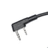 Fumei Mini XLR 5-PIN to K Plug Adapter, 1.8m Coiled Cable for Kenwood Baofeng HYT Two Way Radios and Headsets