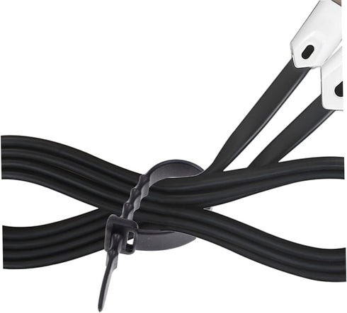 12pcs Silicone Cable Organizer Winder for USB and Headphone Cords Flexible Data Cable Holders for Desk Nightstand