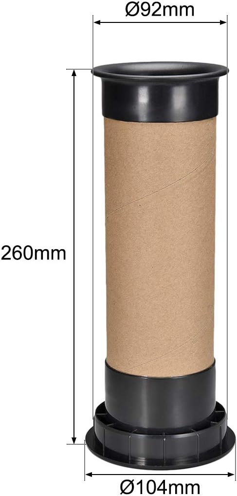 uxcell 92mm x 260mm Speaker Port Tube Subwoofer Bass Reflex Tube Bass Woofer Box 1pcs