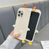 Funny Cute Ugly Phone Cases for iPhone 15 with 3D Cartoon Duck and Foot, Girly Weird Phone Cases for Teen Women Girls
