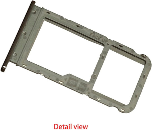 Replacement SIM Card Tray Holder Parts for Moto G Fast, Moto-rola Moto G Fast XT2045 XT2045-3 6.4 Inches (Silver Color)