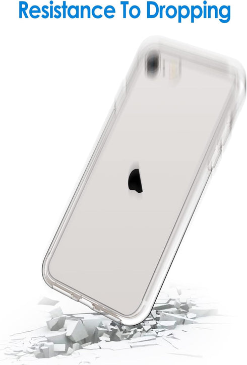 JETech 4.7-Inch Case for iPhone SE 3/2 (2022/2020 Edition), Clear Anti-Scratch Shockproof Phone Bumper Cover