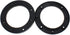 FDXGYH 2 Pcs 6.5-Inch Auto Car Universal Fit ABS Speaker Spacers Car Stereo Speaker Spacer Adaptor Ring (Black)