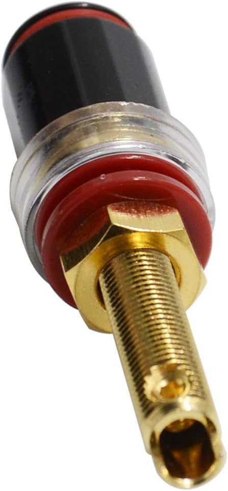 BNKENX Audiophile Gold Plated Pure Copper Banana Plug Socket Connector, Speaker Terminal Adapter