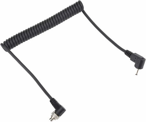 2.5mm to Male Flash PC Sync Cable for Linking Various Cameras and Flash Triggers
