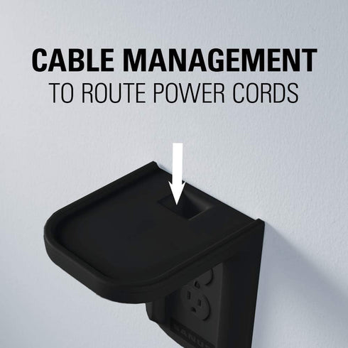 Outlet Shelf Holds Any Device Up to 10lbs, Includes Standard & Decora Style Outlet Covers - Sanus