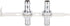 Hose Connectors for Computer Water Cooling System, G1/4 Thread Fitting Direct Hose Connection for Water Cooler System