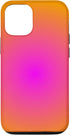 Cute Swirl Aura Case for iPhone 14, Hot Pink Orange Aesthetic Cool Print