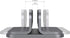 Aluminum laptop vertical stand organizer, sturdy laptop computer holder desktop stand compatible with new Retina Apple MacBook Pro/Air, Mac mini and iPad Pro - Spacegrey by JOKItech