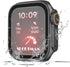 Waterproof Case for Apple Watch Series 8 7 6 5 4 SE/SE2, Full Protective Hard PC Screen Protector Cover (40mm, Black)