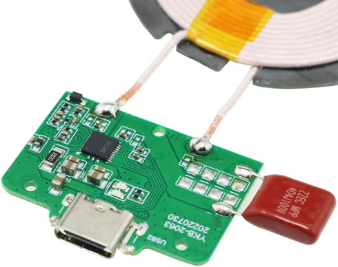 15W Qi Wireless Charger PCBA Circuit Board with Coil Pad for Charging