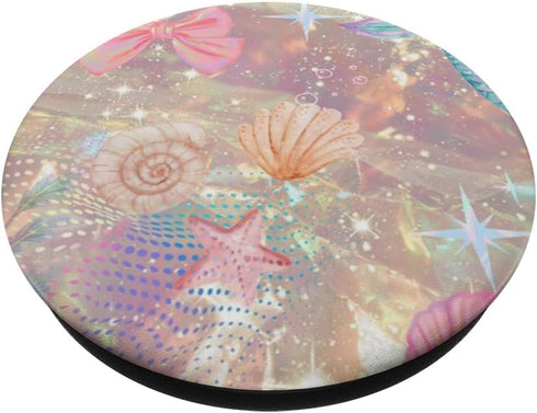 PopSockets Standard PopGrip Aesthetic European Summer Coastal Preppy Seashells