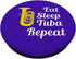 Tuba Player Gift - Eat Sleep Tuba Repeat - Blue PopSockets PopGrip: Swappable Grip for Phones & Tablets