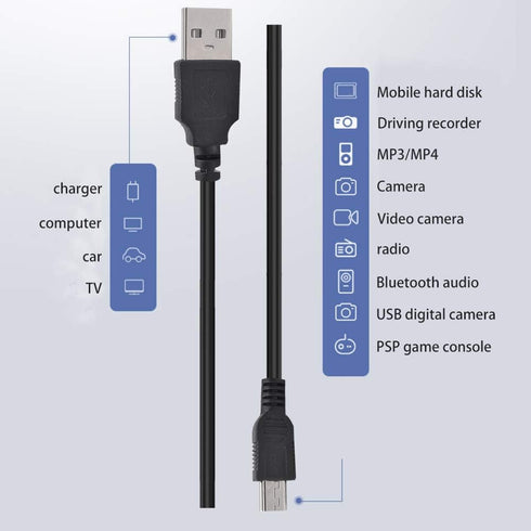 Replacement IFC-400PCU USB Cable for Canon Rebel, PowerShot, EOS, DSLR, ELPH Digital Cameras