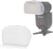 NEEWER Flash Diffuser for Square Head Speedlite Flash, Snap On PC White Light Modifier for Various Speedlights