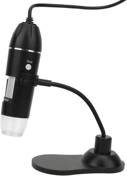 Fydun Digital Microscope, 50X-1000X USB Electronic Microscope with Bracket and 8 Adjustable LED Lights