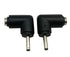 DC Barrel Power Jack Charging Cable Connector, 90 Degree Angle Adapter, 2-Pack for Notebook & LED Lights