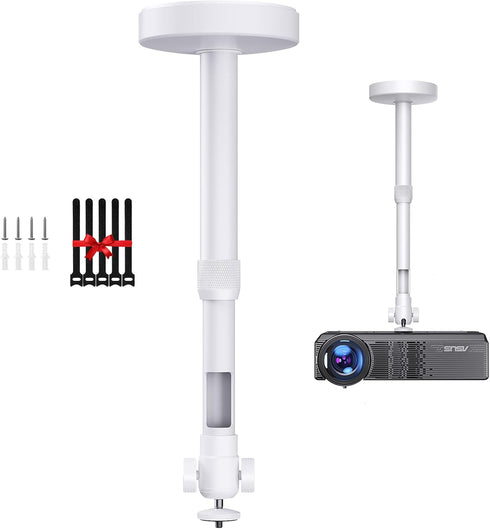 DAWASAPAT Projector Mount for Ceiling/Wall - -Inch Screw Adjustable Tilt&Swivel Hanging Wall Mount