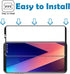 3D Curved Screen Protector for LG V30, (2pcs) Ultra Clear Anti-Scratch Tempered Glass, Full Coverage