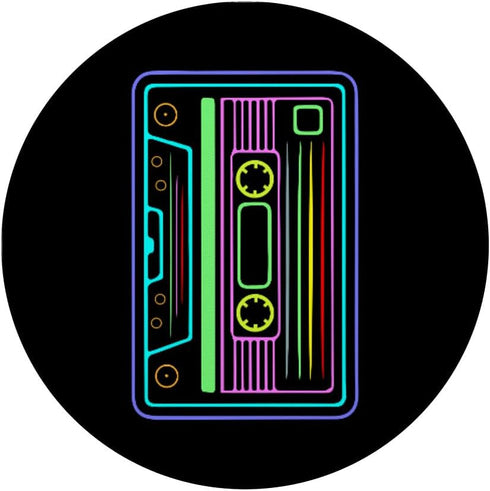 PopSockets Standard PopGrip - Cassette Tape - 80s 90s Music - Retro Vintage Disco Party
