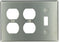 Leviton 84047-40 SS WP 3G 1TGL/2DUP STD SIZE NON MAG