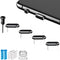USB C Anti Dust Plugs Protector, Waterproof C Port Cover Cap Phone Charm 4 PCS for iPhone 15/Samsung