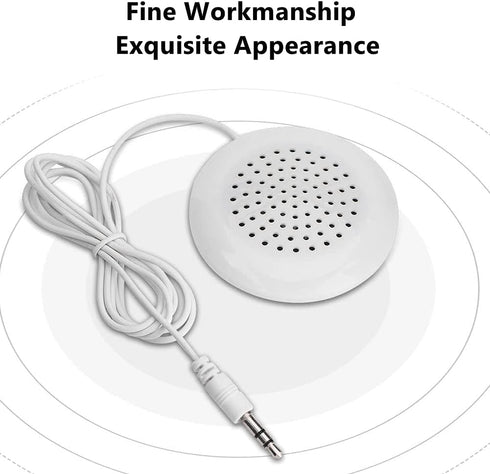 Lazmin112 Portable DIY Pillow Speaker, Mini Stereo Desktop Speaker with 3.5mm Plug for MP3, MP4, CD Player, Mobile