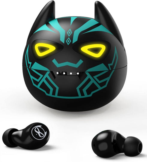 Boys Girls Bluetooth Earbuds, Wireless Kids Cartoon Headphones with Stereo Sound, 35 Hours Playtime, IPX5 Waterproof
