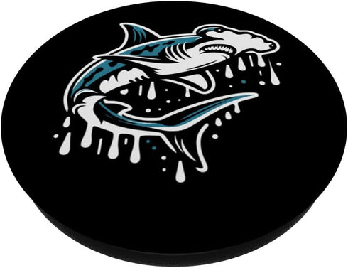 Cool Hammerhead Shark Graphic Art Design PopSockets Standard PopGrip