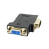 chenyang Vertical Flat Left Angled 90 Degree VGA SVGA Male to Female Extension Adapter, Black